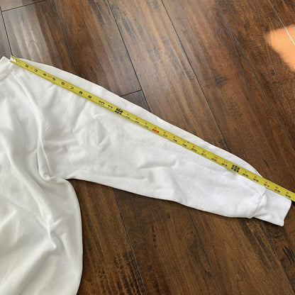 Oneita BLANK Vintage White Sweatshirt 90s Essential Lot Rap T Shirt Rare Jumper