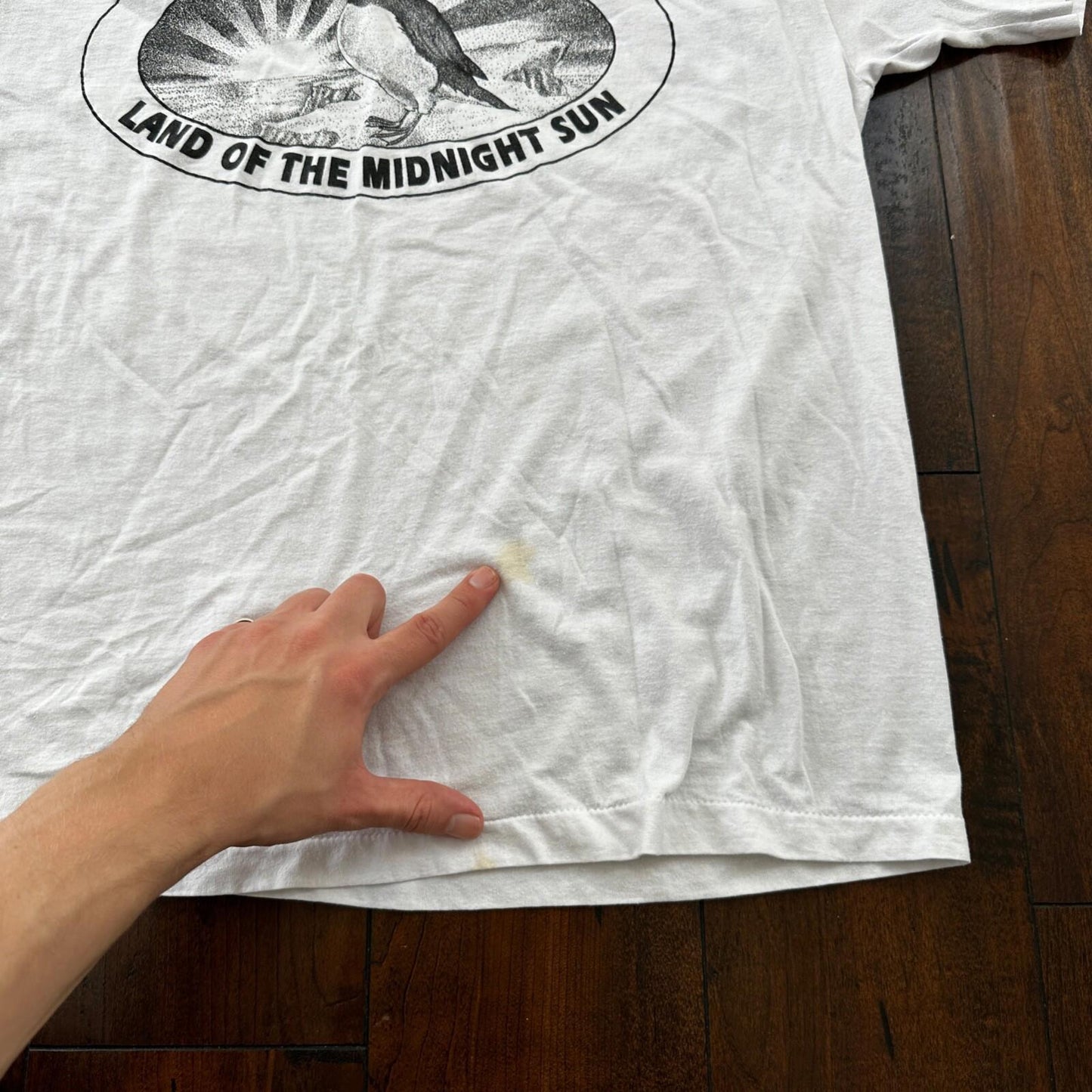 Iceland Midnight Sun Vintage T Shirt Single Stitch 80s Funny Humor Penguin