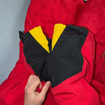 Vintage Marlboro Country Store Red Down Puffer Winter NO HOOD Jacket Men’s L