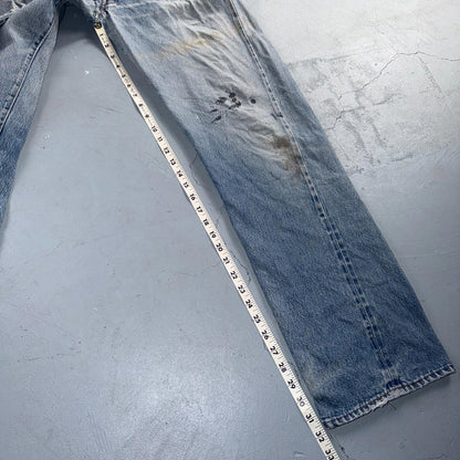 Levis 501 Vintage 80s Redline Selvedge USA XX Jeans Light Wash 34x36 Act 32x32