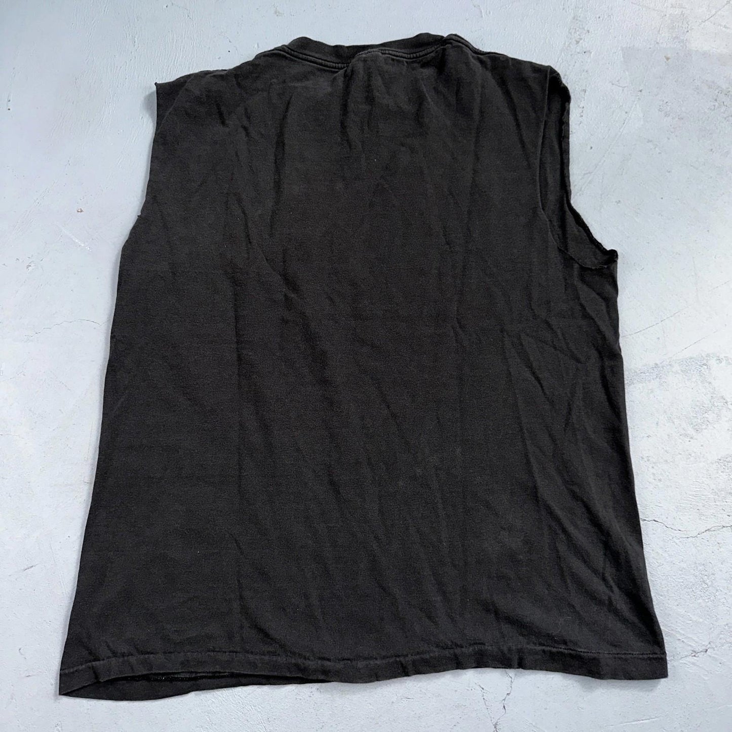 Nike Cross Training Gym Tank Top T Shirt 80s Faded Black USA 1980s Blue Tag