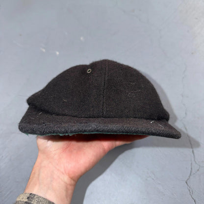 GAP Wool USA VTG Hat Baseball Cap Snapback Black Damaged Brim Cool Basic Blank