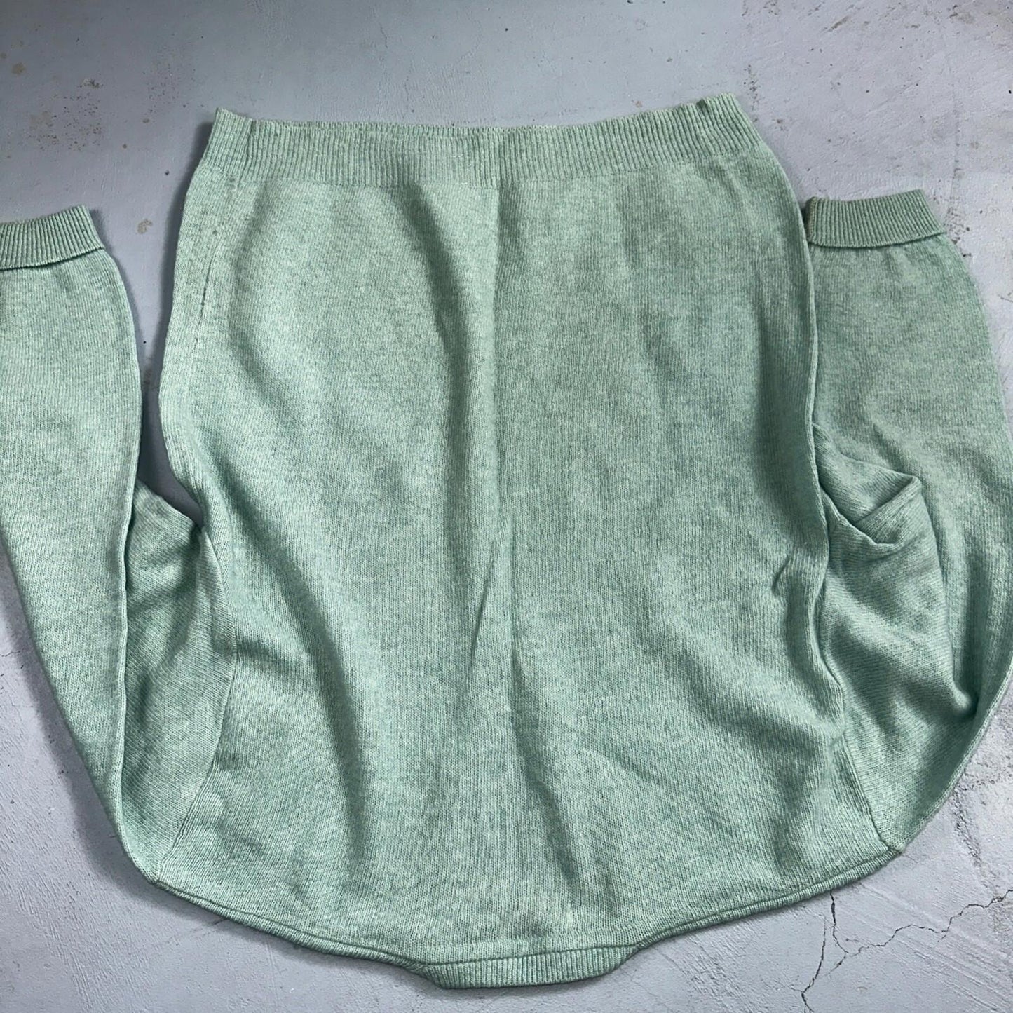 Lord Jeff Hampshire VTG 50s Knit XL Teal Green 1950s 60s Rockabilly Wool