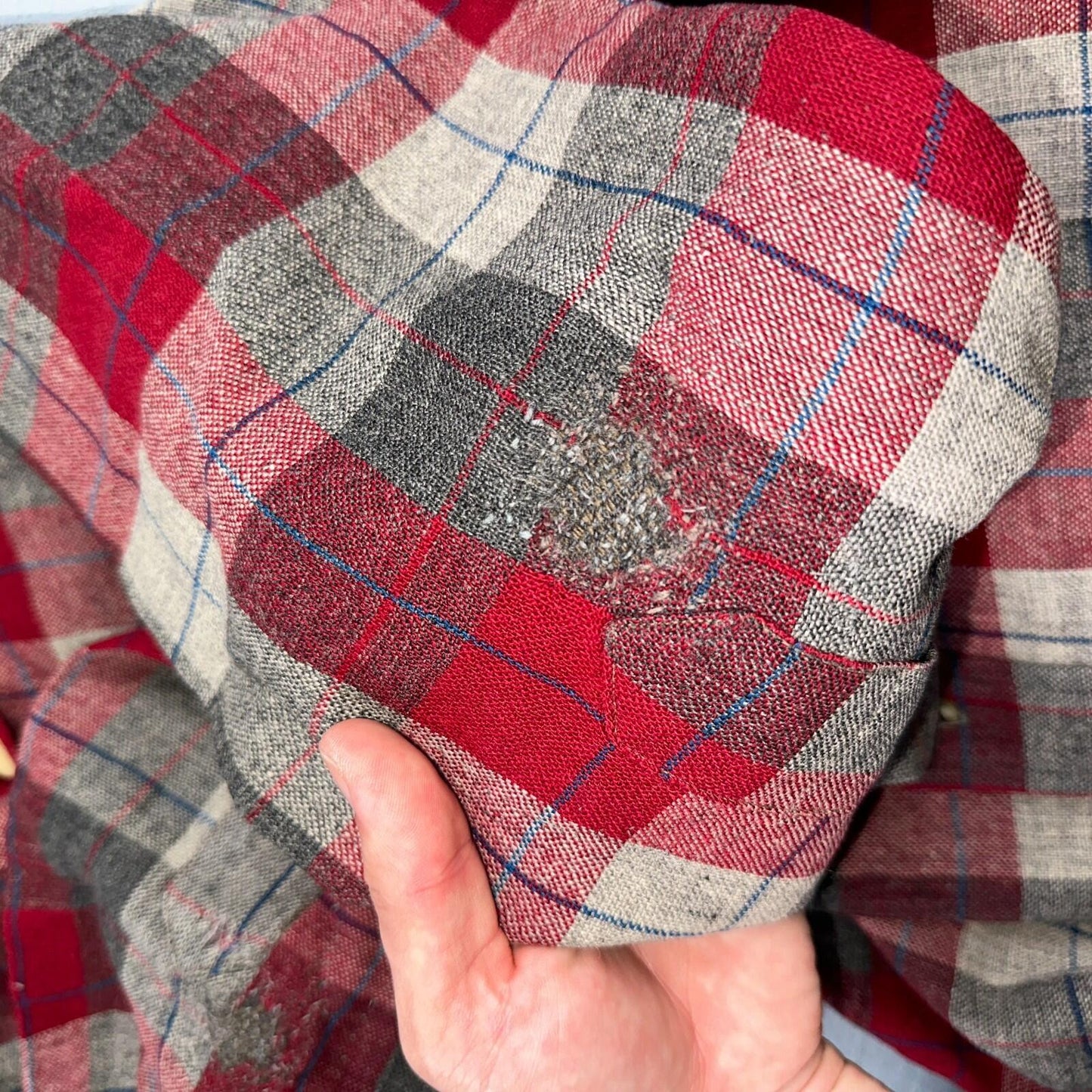Pendleton VTG Burnside Shirt Plaid 100% Wool Button Down Size M Plaid 1950s Camp