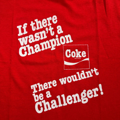 Coke Champion 80s VTG T Shirt Promo Soda Diet Challenger Real Thing 1980s Graphi