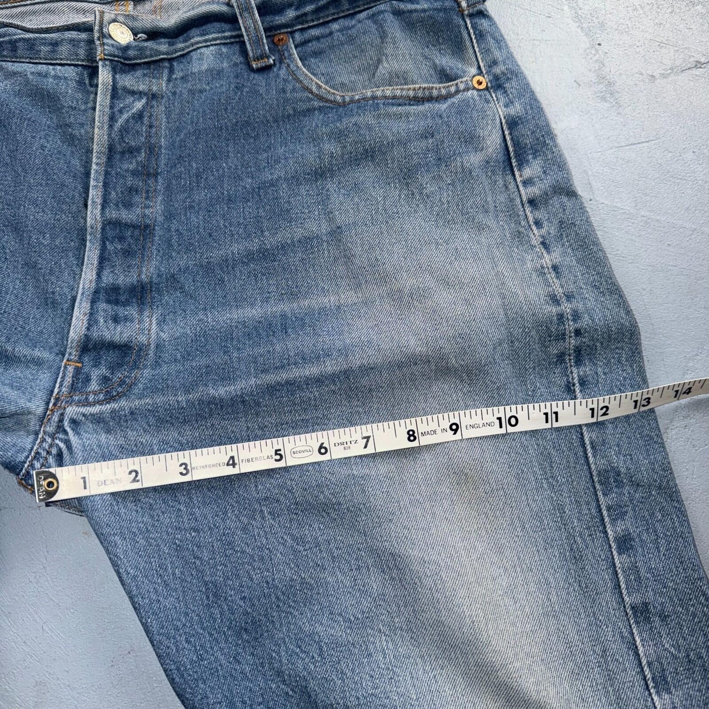 Levis 501 Vintage 80s Redline Selvedge USA XX Jeans Light Wash 40x34 Act 38x30