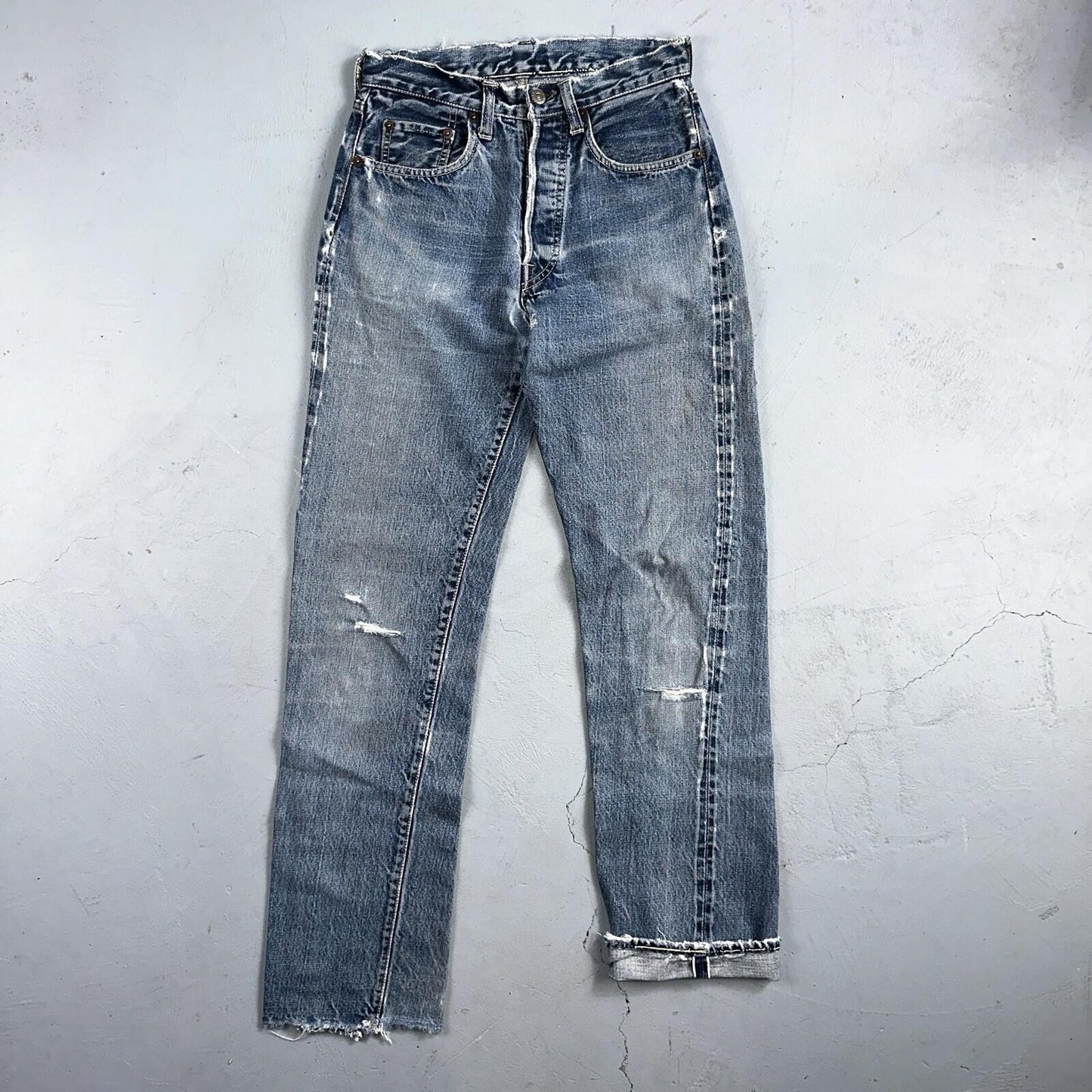 Levis 501 Big E Vintage 60s Redline Selvedge USA XX 1960s Jeans 66 Act 26x31
