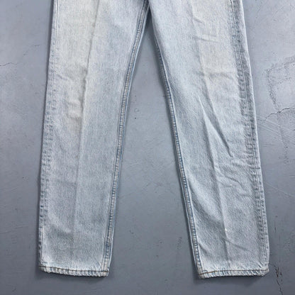 Levis 501 Vintage 90s USA XX Straight Leg Jeans Blue Light Wash 33x34 Act 31x32