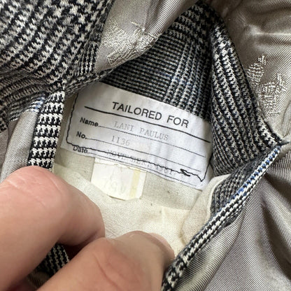 1970s 1980s Gray Oregon Wool Sport Jacket VTG Mens Suit 44 34x32 Rockabilly