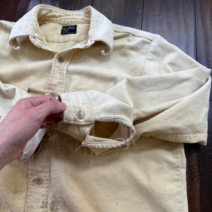 VTG 60s 70s Columbia Work Shirt Workwear Heavy Gorpcore Dadcore Camping Fishing