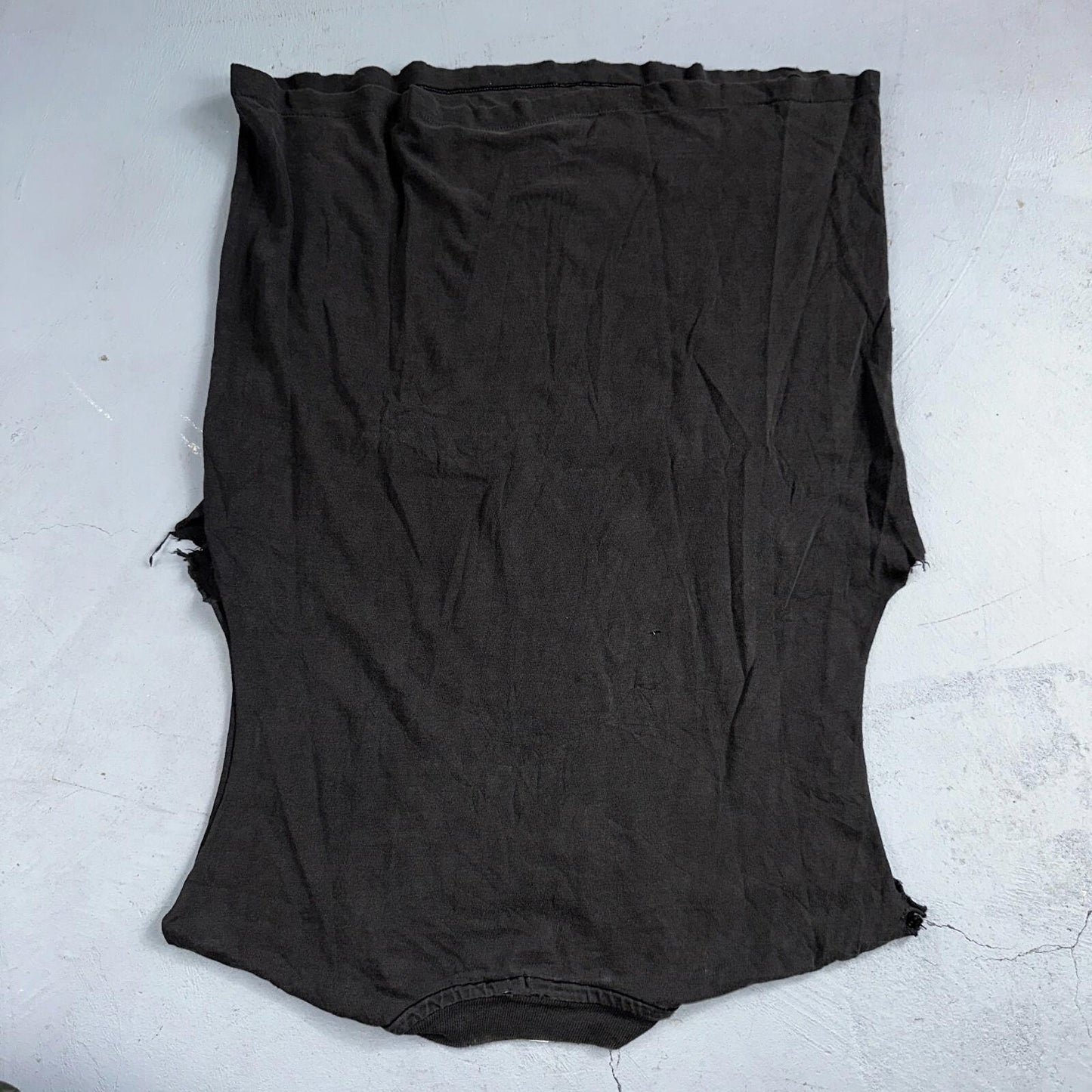 Super Hero Chopped Cut Sewn Custom VTG T Shirt Hanes 80s Beefy Rare Fun Batman