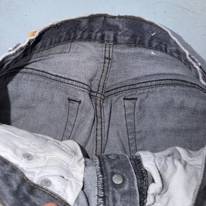 Levis 501 Vintage 80s USA XX Straight Leg Jeans Black Light Wash 30x32 Act 28x26