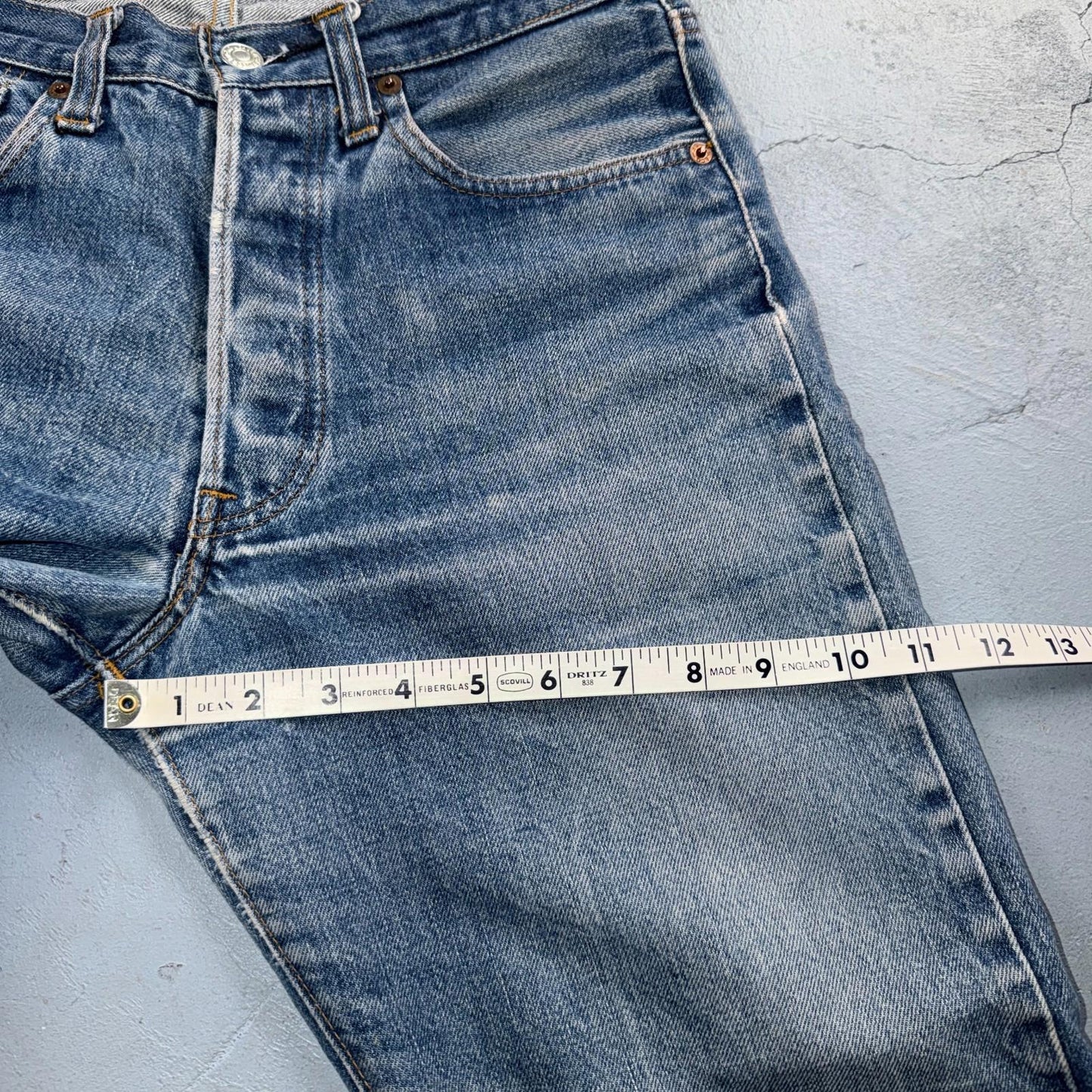Levis 501 Vintage 80s Redline Selvedge USA XX Jeans Light Wash 30x31 Act 28x25