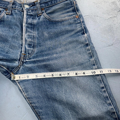 Levis 501 Vintage 80s Redline Selvedge USA XX Jeans Light Wash 30x31 Act 28x25