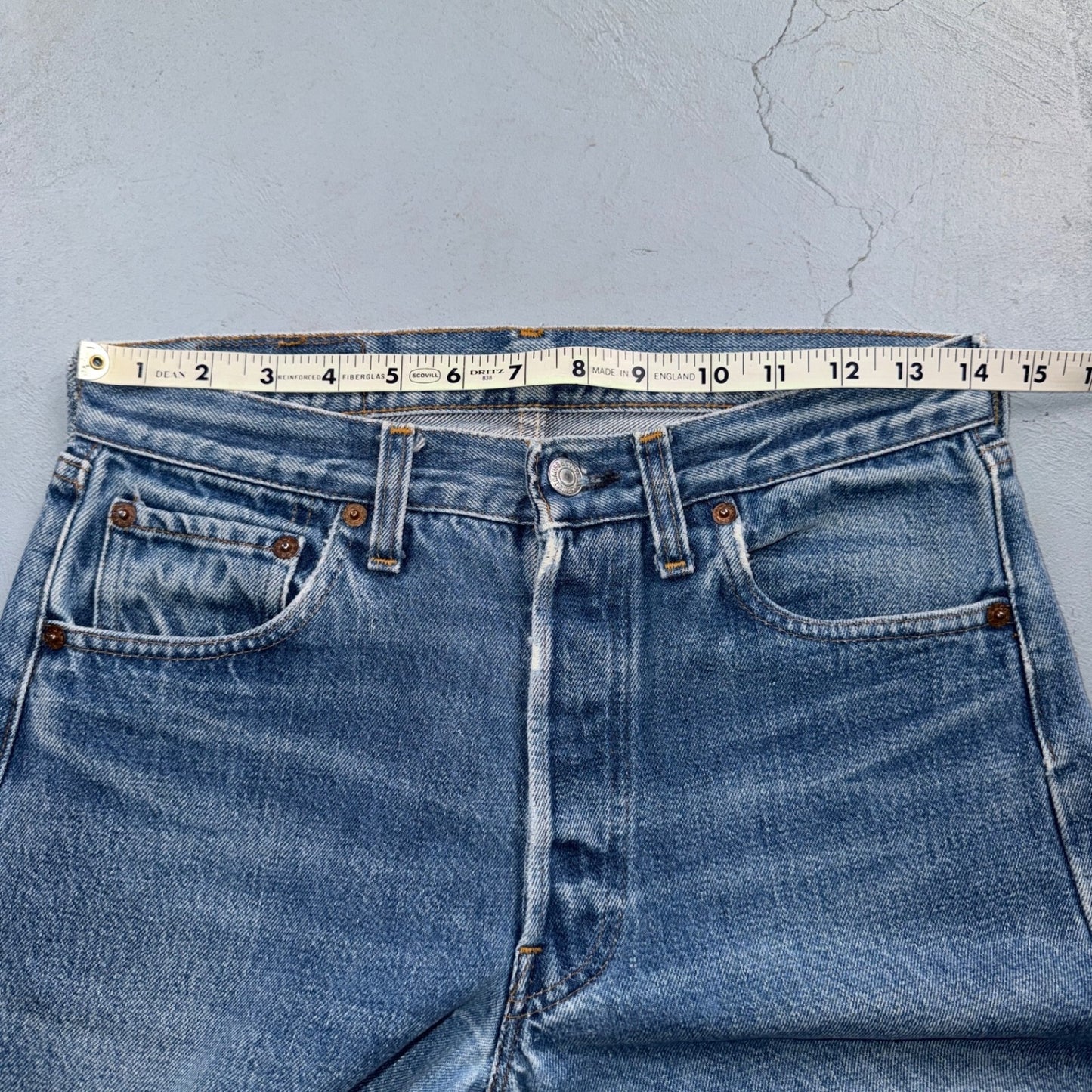 Levis 501 Vintage 80s Redline Selvedge USA XX Jeans Light Wash 29x32 Act 28x29