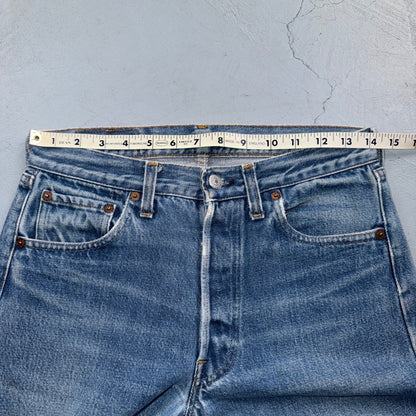 Levis 501 Vintage 80s Redline Selvedge USA XX Jeans Light Wash 29x32 Act 28x29