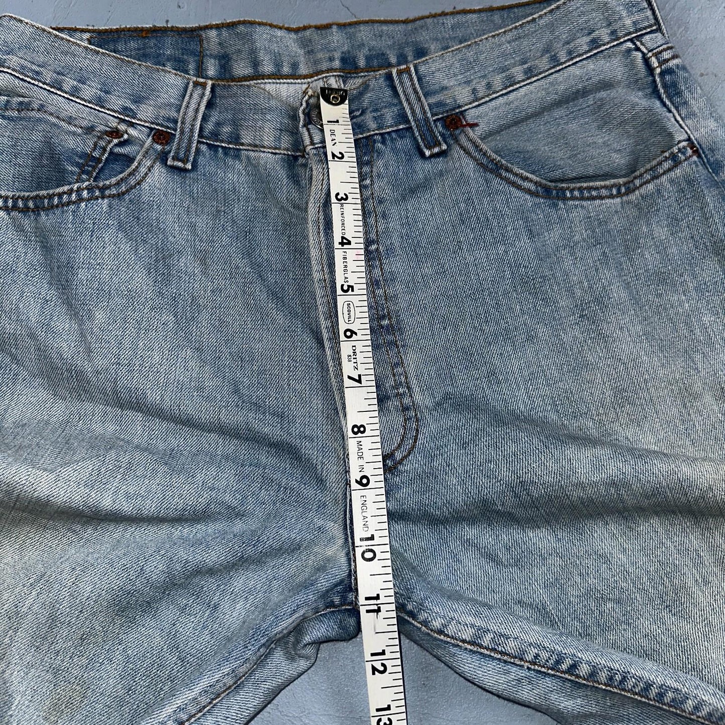 Levis 501 Vintage Y2K Hungary Straight Leg Jeans 33x34 90s Light Wash Act 31x32