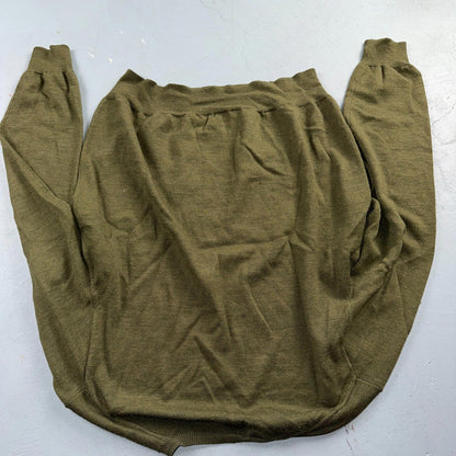 Polo Ralph Lauren Wool Sweater V-Neck Mens Size XL Green VTG Pullover