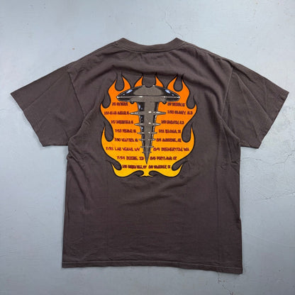 The Offspring USA Made Conspiracy Of One Tour 2000 Grey Anvil T Shirt Band Music