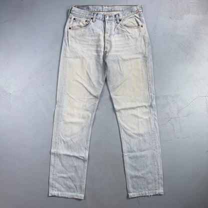 Levis 501 Vintage Y2K 90s XX Straight Leg Jeans Blue Light Wash 33x36 Act 31x32