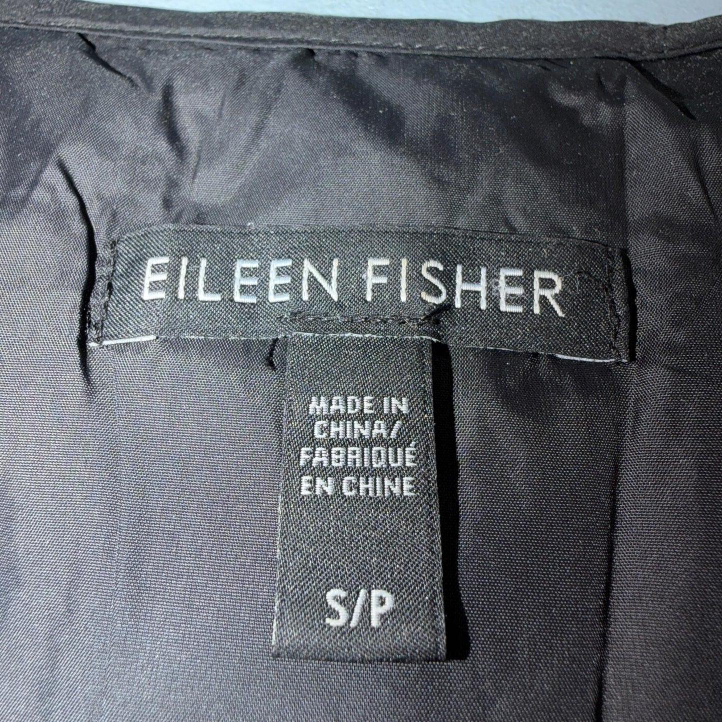 Eileen Fisher Weather Resistant Nylon Puff Quilted Vest Women's Size Small