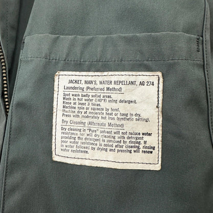 VTG 1960s AG-274 Military Green Water Repellent Jacket 42R Gabardine Rockabilly