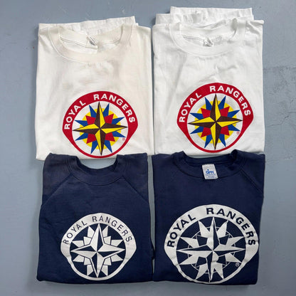 VTG 80s 90s Royal Rangers Church Ministry T Shirt Crewneck Bundle of 4 Lot