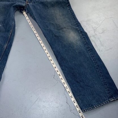 Levis 501 Vintage 80s USA XX Straight Leg Jeans Blue Med Wash 42x32 Act 38x28