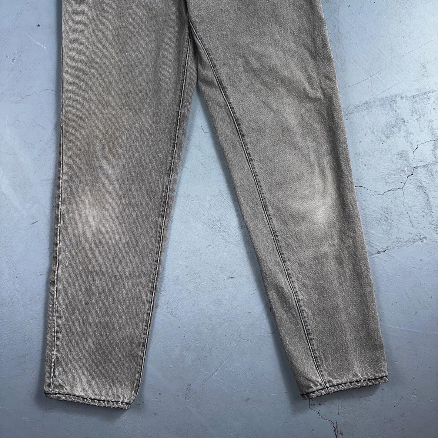 Levis 501 Vintage 90s USA XX Straight Leg Jeans Black Faded Grey Wash Act 25x30