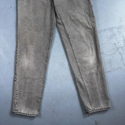 Levis 501 Vintage 90s USA XX Straight Leg Jeans Black Faded Grey Wash Act 25x30