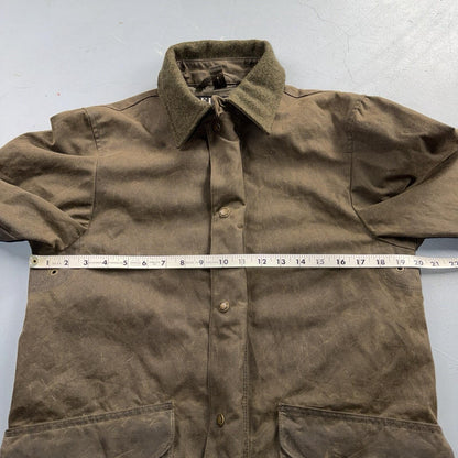 Filson Waxed Trench Coat Size XS Olive Oil Cloth Jacket Rare Mint Condition
