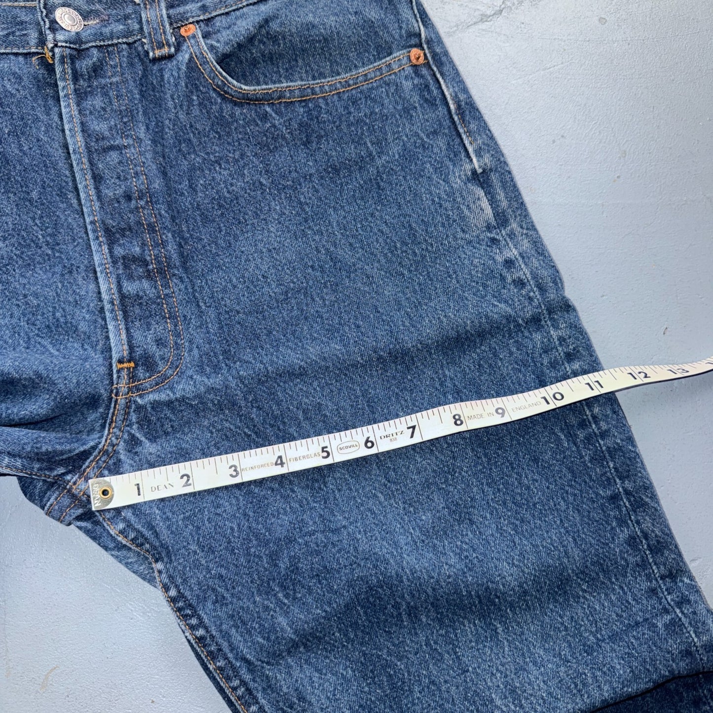 Levis 501 Vintage 80s USA XX Straight Leg Jeans Blue Dark Wash 34x30 Act 32x27