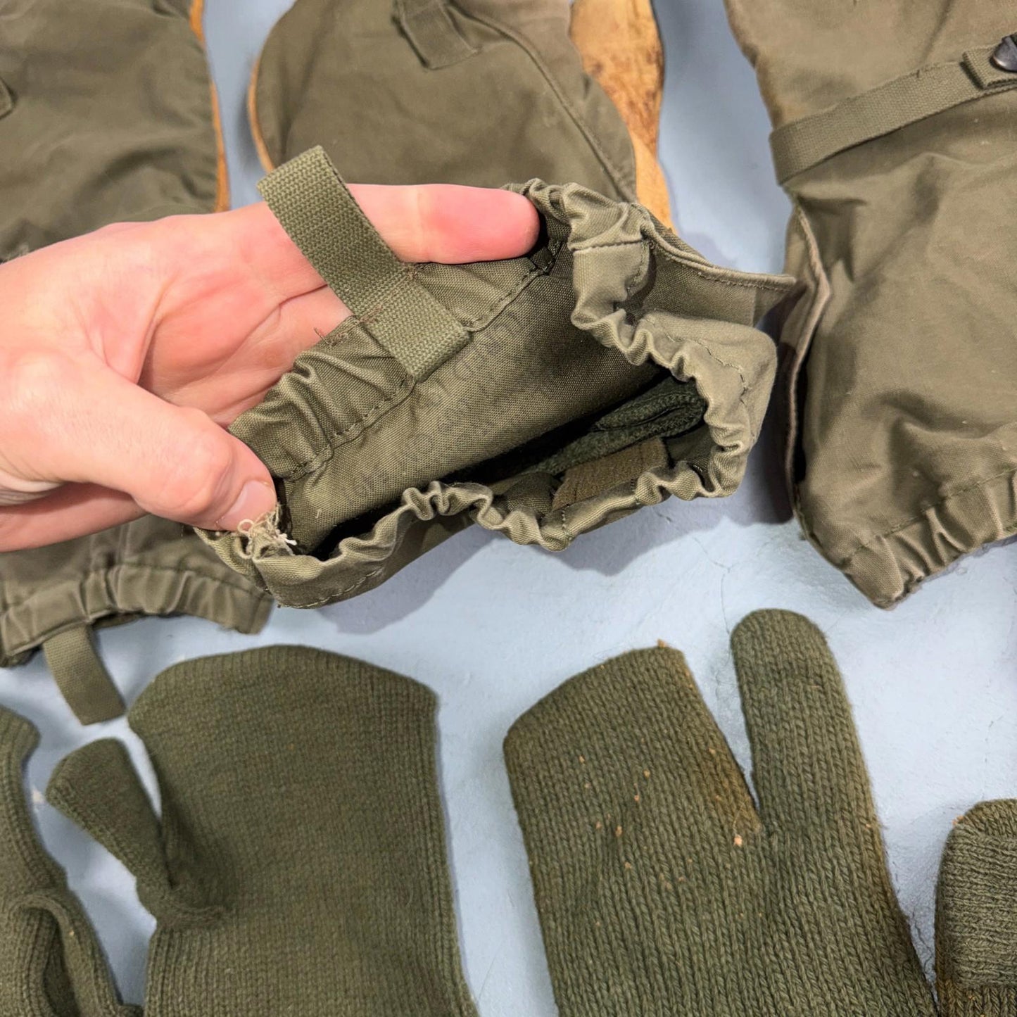 Mitten Shells Cold Weather Trigger Finger M-1951 Military Lot Collection Gloves