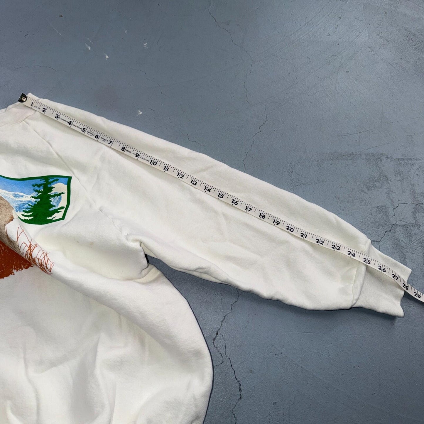 Vintage Deer Elk Wildlife Sweatshirt Mens XL White 80s Crewneck Hunting Animal