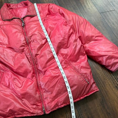 VTG 1960's Roffe Down Filled Ski Jacket Blue XL Mens Parka Red Warm