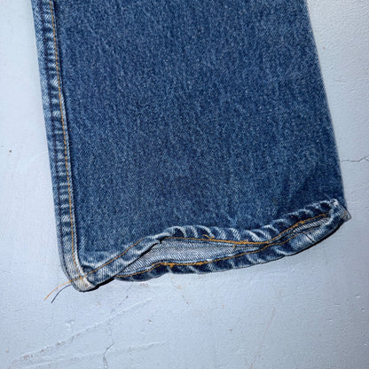 Levis 501 Vintage 80s USA XX Straight Leg Jeans Blue Med Wash 33x36 Act 30x31