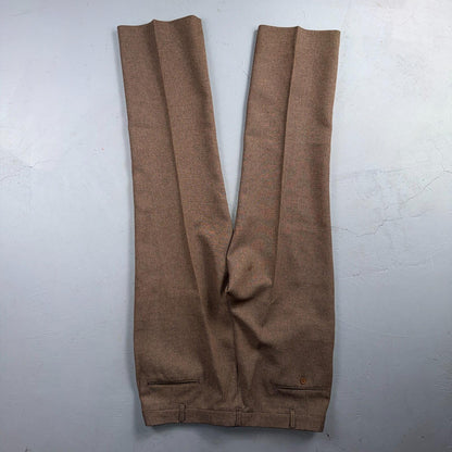 VTG Mens 3 PC Suit 40 Jacket Coat Pants Vest Plaid Rockabilly 70s 1970s Brown
