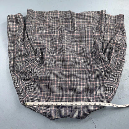 Pendleton 100% Virgin Wool Blazer Womens 16 Gray Plaid One Button Pockets