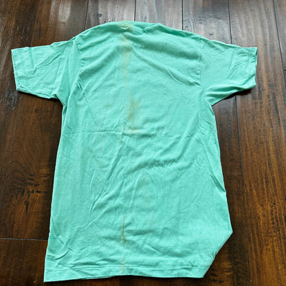 Sweet Talker Heartbreak Vintage T Shirt 80s Green Single Stitch Love Roses Cool