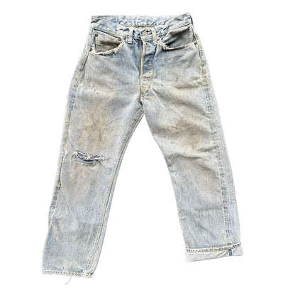 Levis 501 XX Big E True Vintage 50s Redline Hidden Rivets Jeans 1950s 60s 26x26