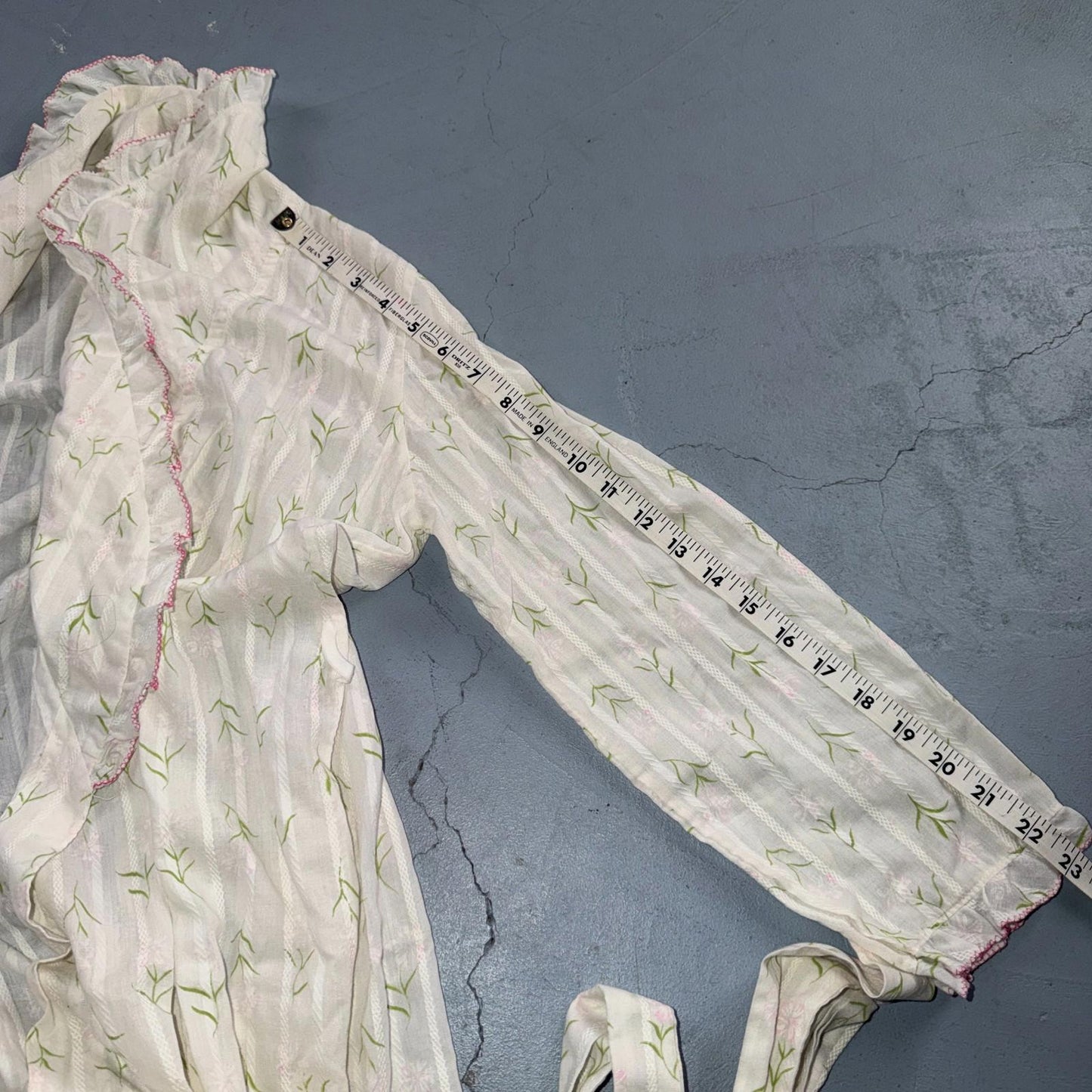 Christian Dior Vintage Nightgown Womens Small Lace Long Lingerie 70s Y2K Robe