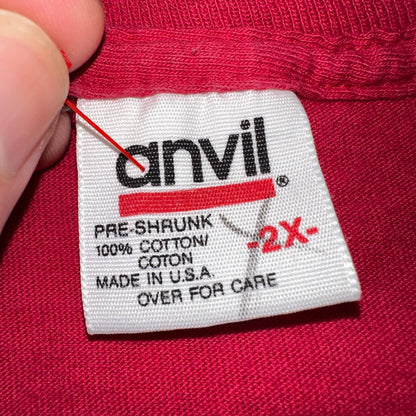 Survival Lines Earth VTG T Shirt Hippie Anvil Band Promo Trip 90s 2XL Tree Music