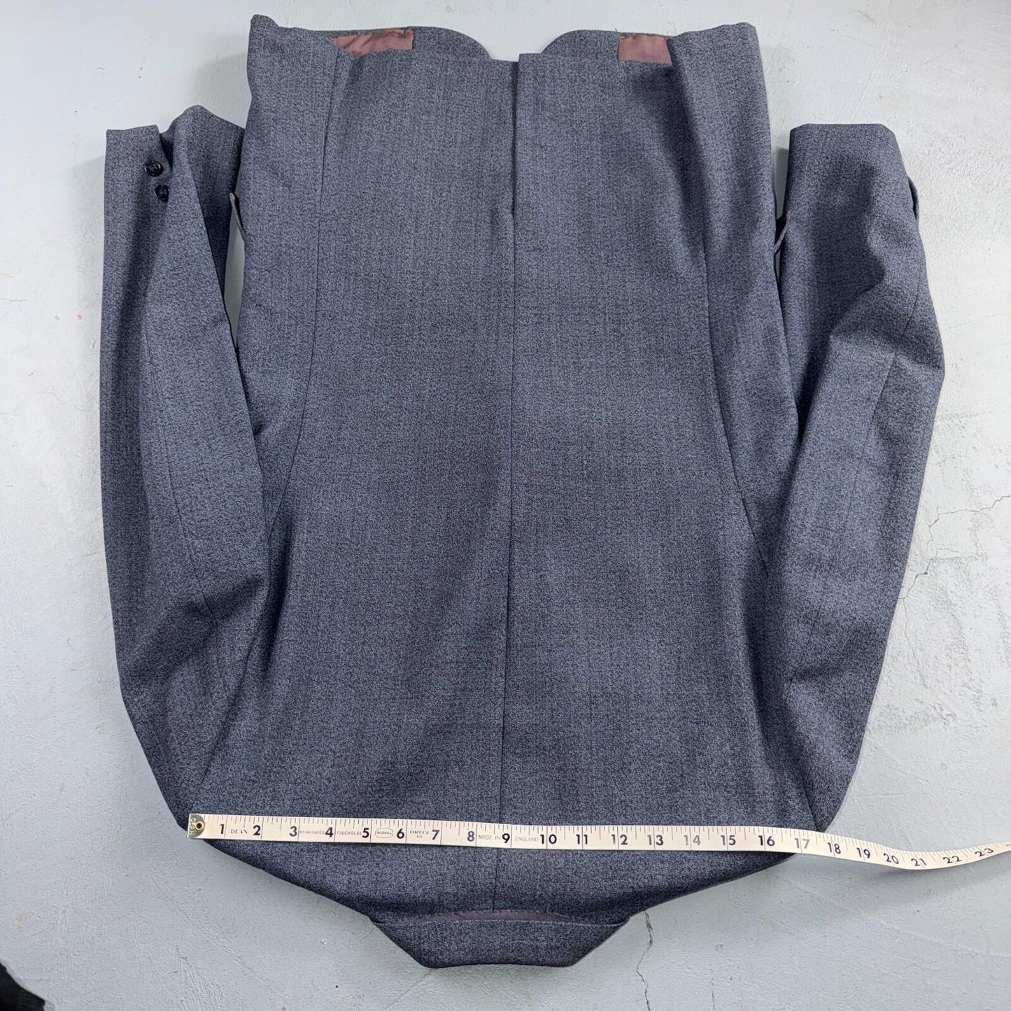 1950s 1960s VTG Mens 2 PC Suit 40 Jacket Coat Pants Blue Union Wool Rockabilly