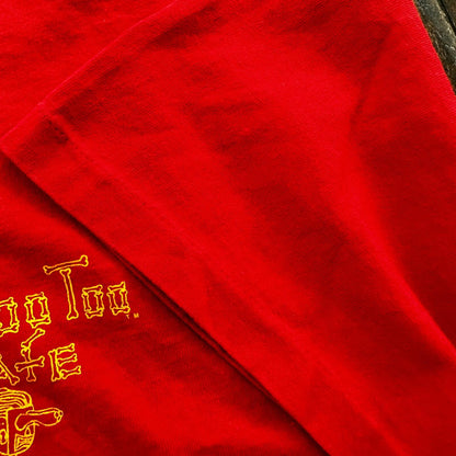 Voo Dog Too Cafe Oregon Vintage T Shirt LA Single Stitch Delta USA 90s Food