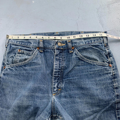Vintage 60s Lee Riders Sanforized Denim Blue Jeans USA Talon Mens 32x31 70s
