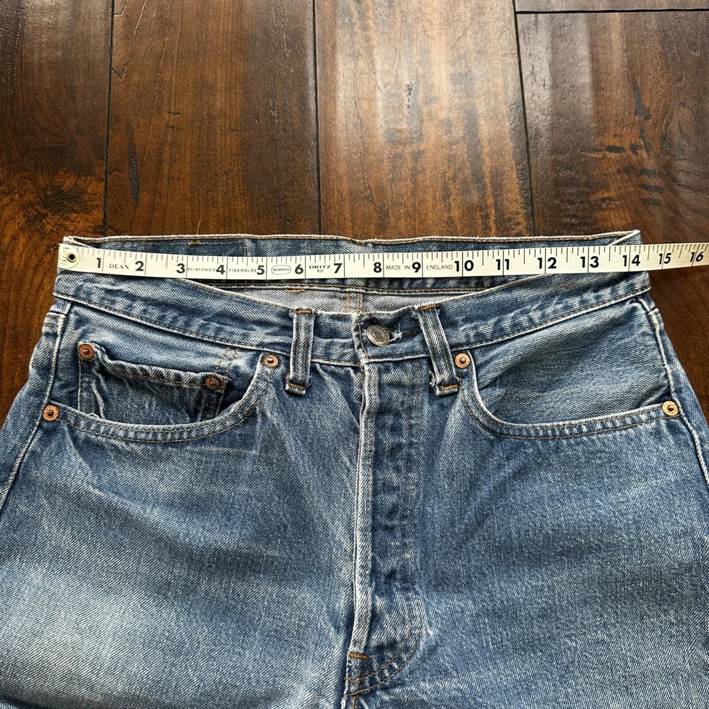 Levis Vintage 80s Redline Selvedge USA 501 XX Jeans 66 70s 32x34 Act 29x25