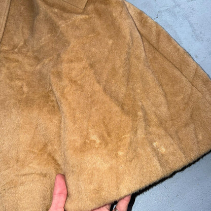 VTG Lilli Ann Tan Swing Coat Womens Tisse a Paris Brushed Wool San Francisco