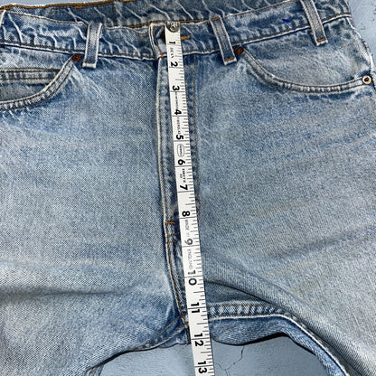 Levis 517 Vintage 80s USA Orange Tab Bootcut Flare Blue Worn Jeans Act 32x29