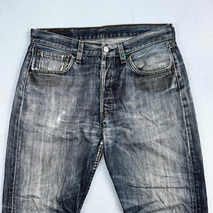 Levis 501 Vintage Y2K XX Straight Leg Jeans Blue Med Wash 33x30 Act 32x28