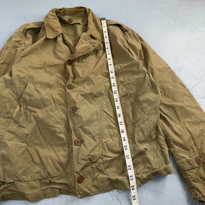 WW2 M41 Army Field Jacket Military 1940s WWII M-1941 Civilian? Unlined Rips